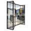 Alu frameless folding windows panoramic balcony glazing as glass curtain window door export to USA