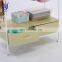 Telescopic double pole hanging clothes rack display