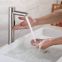 Stainless steel tabletop basin induction faucet