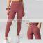 Hot Sale Beautiful Back Deep V Seam High Waist Peach Hip Sports Yoga Leggings Pants Women Workout Gym Fitness Yoga Wear Clothes