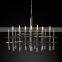 Hengzhi Home Modern Minimalist Pendant K9 glass Dining Candle Hanging Light LYNX CHANDELIER for Hotel Living Room