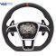 For Audi A6 C8 Punched Leather Red Stitching Multifunction Steering Wheel Assembly