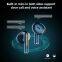 Upgraded Open Ear Earbuds with Noise Canceling Mic, Wireless Bluetooth，with 110H Playtime with case, Open Ear Headphone with ， Drivers Compatible with iPhone & Android (Black)