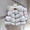 Korean blogger ins Finnish fox fur vest fur coat for women