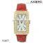 stainless steel back water resistant charm hand watch for girl