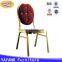 Hot cake professional factory price cheaper price gold chair in hotel furniture