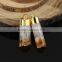 JF6887 Hot sale gold plated druzy citrine quartz cylinder column pendants with gold cap and bail