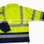 Workwear EN471 CLASS 3 Hi Vis Reflective Safety Parka jacket with hood