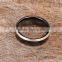 High quality tungsten metal jewelry plain black ring wholesale