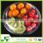 Portable disposable clear plastic clamshell salad bowl