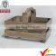 Shabby chic garden wooden storage or wine holder basket