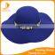 Hat felt trilby British female retro letters Autumn winter season new color wool brim hat basin hat