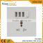 Hotel /Residential / General-Purpose 3 USB Wall switch Socket 110v-250V wtih standard Grounding with TUV CE approval