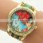 Wholesale Latest Fashion Knitting Geneva Vogue Reloj Pulsera Mujer Ladies Fancy Watches Wrist