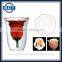Creative Double-Layer Rose Shaped Glass Cup Red Wine Glasses