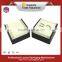 Leather material logo printing custom cufflink boxes