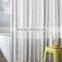 shower curtain gray stripe printed, hot sale classic bathroom waterproof curtain