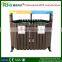 Recycled WPC material dustbin,garbage can/fancy garbage cans