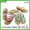 2016 new style hot sale PVC cheap flip flops with decoration