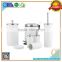 7pcs stainless steel white colorful bathroom set chinese bath accessories for hotel