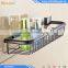 Black Oil Rubbed Bronze Bathroom Brass Material Shower Baskets Wall Mounted Bathroom Shelf