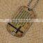Custom souvenir printing aluminum army dog tags