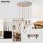 Glass Chandelier Lights Multi DIY Pendant Light Glass Modern Kitchen Designs for Party Decoration MD83008