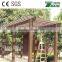 Easy install WPC pergola from China, waterproof WPC materials,, anti-UV, with steel insert