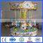 Outdoor kid merry go round ride 6 seats mini carousel