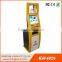 dual screen advertising self service A4 printer kiosk double monitor ad self-service kiosk