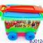 Wholesale new block toy trolley educational puzzle toy