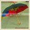 27" digital print customized wooden straight golf photo umbrella