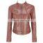 Europian Winter Latest Design Ladies Leather fashion Jackets