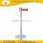 SS U shaped retractable barrier system stackable retractable belt stanchions                        
                                                Quality Choice
