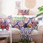 2015 hot sale individual chevron geometric design printed cushion cover