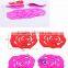 Sweet retro translucent crocheted lace coasters silicone pad insulation coasters