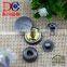 Metal Anti Silver Color Button Four Part Press Button for Jacket and Coat