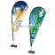 130g knitted polyester beach banner fiberglass pole cross base