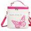Cooler bag square basket with cooler bag and wicker handle box bag cooler