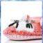 cute cat winter knitted slippers / suede soft sole slippers