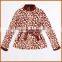 Modern Printing Glossy Shu Velveteen Women Bathrobe Set