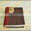 Leather vintage style leather notebook and journal with string