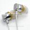 2016 new best sale metal earphone in-ear earbuds without mic with cheap price