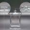 100 ml flat square transparent make-up perfume glass bottle