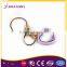 Customized Logo Heart Shape Frame Keychain Ring