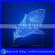 Creative Shark Shaped 7 Colors Light Flashing LED Night Light Halloween Decoration Vision 3D Night Light
