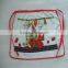 cotton /polyester velour towel fabric silk screen printing cute short waist apron cloth in roll or lace apron