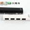 Slim shape but High Speed 480MBPS usb2.0 4 por hub form usb por hub suppliers with Plastic Casing