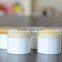 china supplier cosmetic jar seal cosmetic jars plastic, cosmetic jar with wooden lid