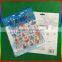 embossed dress up PVC stickers with silver edge